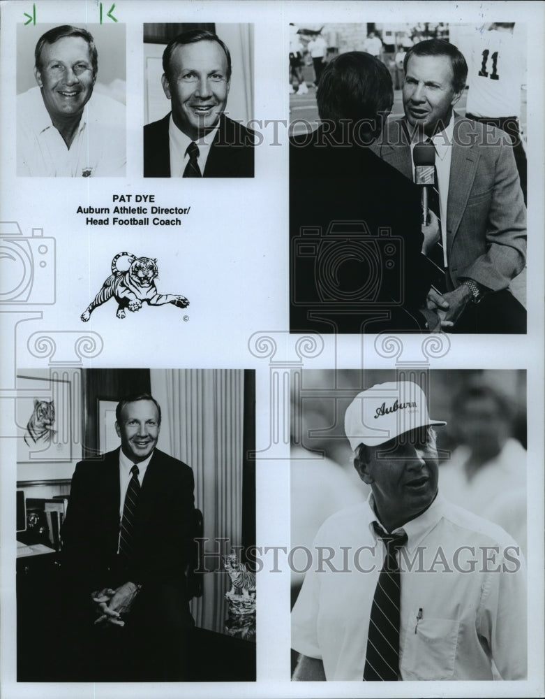 1987 Press Photo Alabama-Auburn&#39;s head football /Athletic Director Pat Dye - Historic Images