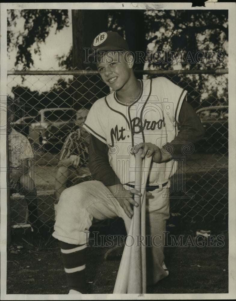 1958 Press Photo Joe Benson Mt. Brook Alabama Little League Baseball Player - Historic Images