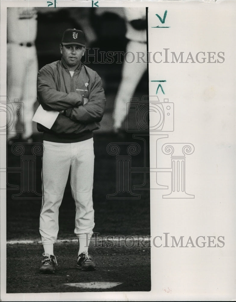 1991 Press Photo Alabama-Vestavia baseball, Sammy Dunn. - abns01166 - Historic Images