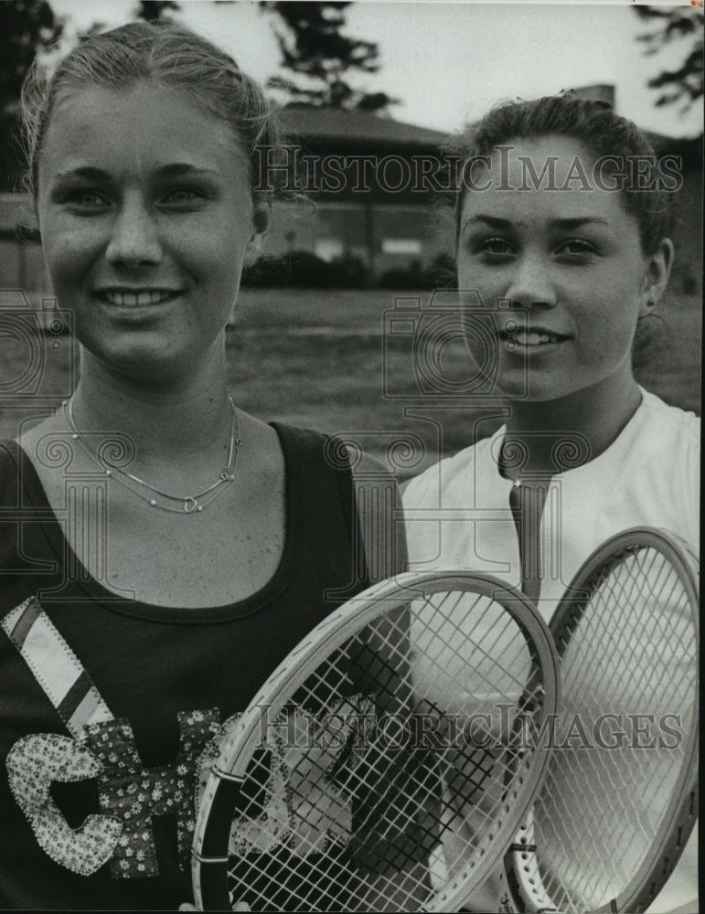 1980 Press Photo Alabama-Top-seeded Tracey Becker and Kim Johnston. - abns01248 - Historic Images