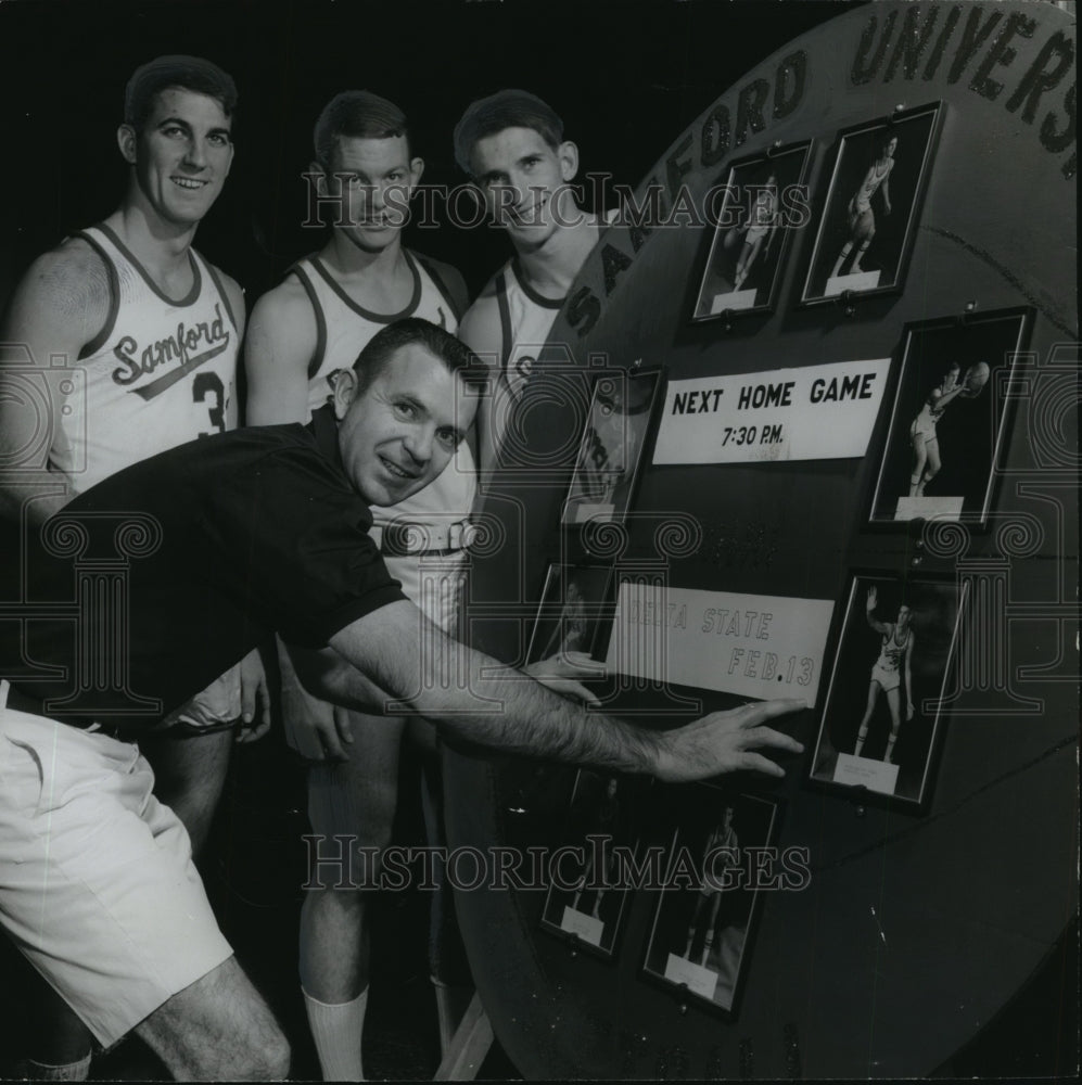 1967 Press Photo Alabama-Samford John Edwards with Senior starters. - abns01342 - Historic Images