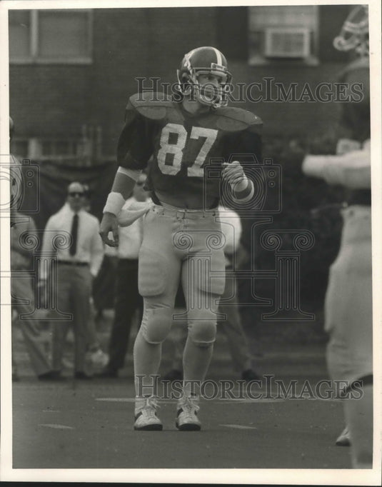Press Photo Alabama football player,