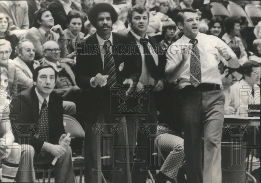 1976 Press Photo Alabama-Basketball- Lykins, Pritchett, Phillips, Bob Davis.- Historic Images