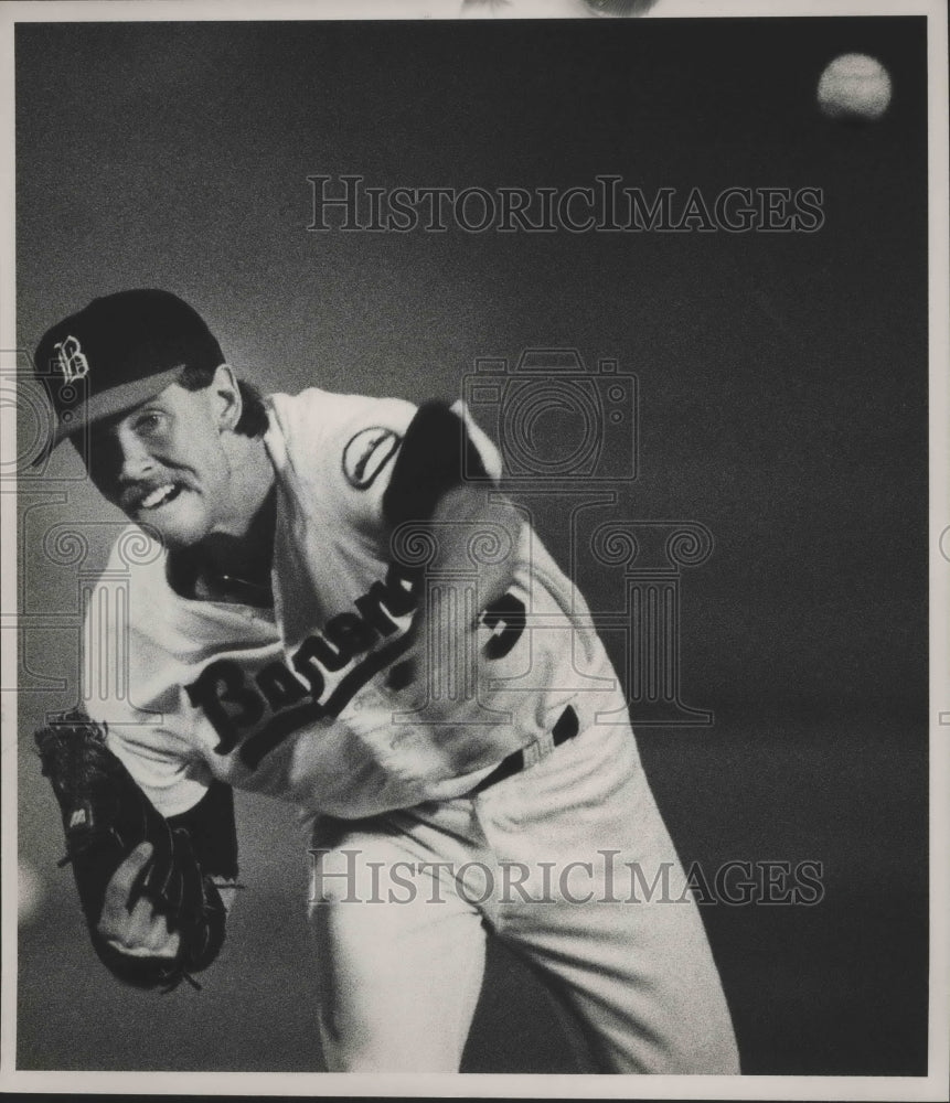 1989 Press Photo Alabama-Birmingham Barons baseball pitcher, Wayne Edwards. - Historic Images