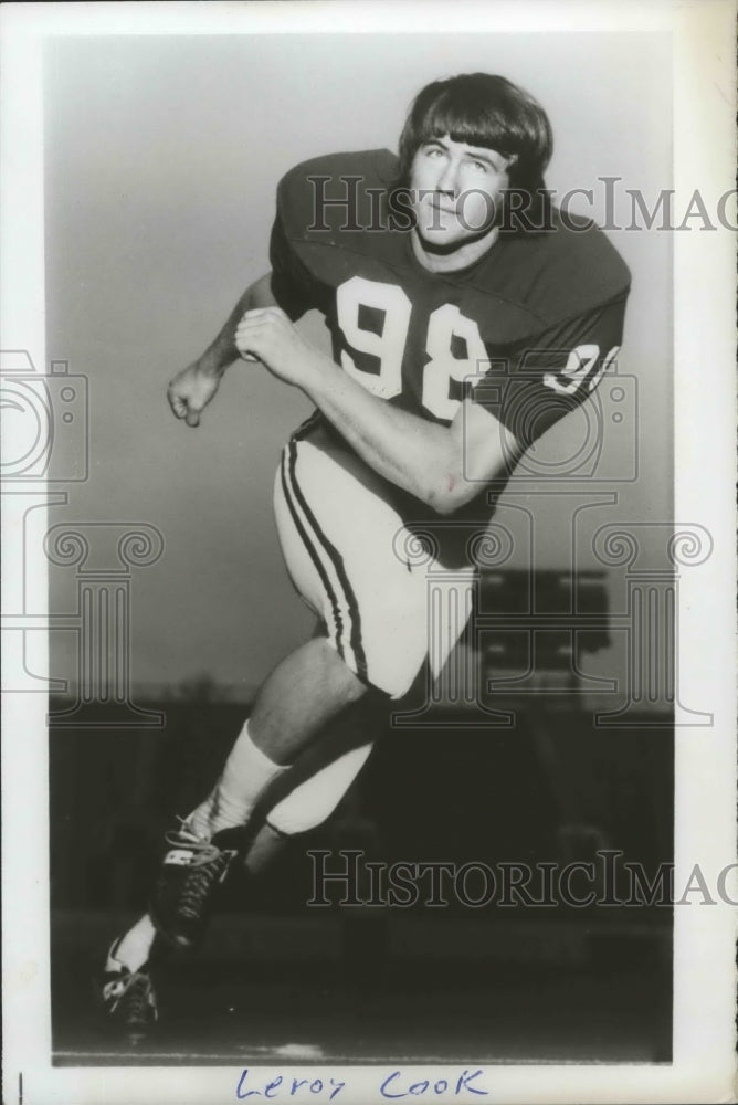 1975 Press Photo Alabama-Football player, Leroy Cook. - abns02355 - Historic Images