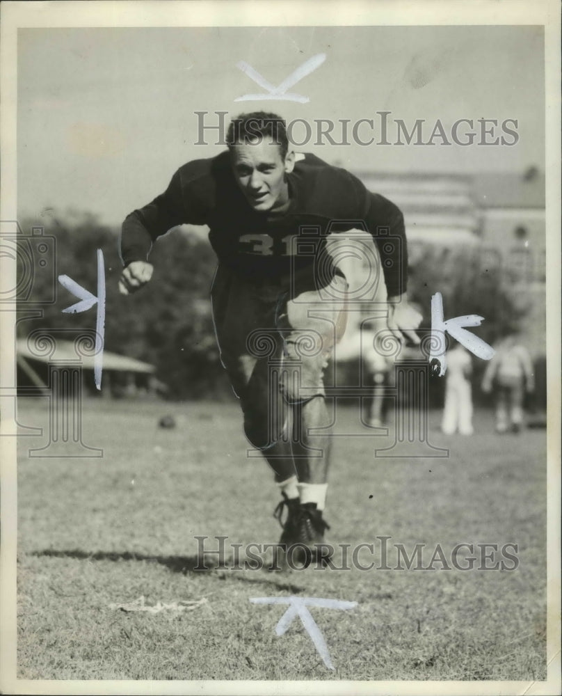 1942 Press Photo Alabama-Football player Ted Cook. - abns02359 - Historic Images