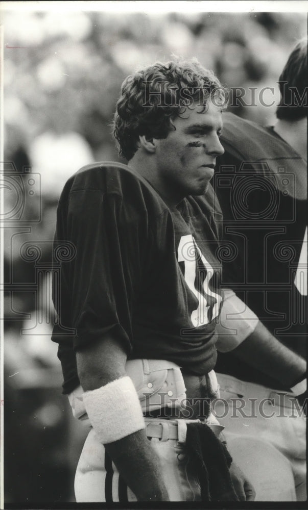 1981 Press Photo Alabama Quarterback Ken Coley played briefly in Saturday&#39;s game - Historic Images