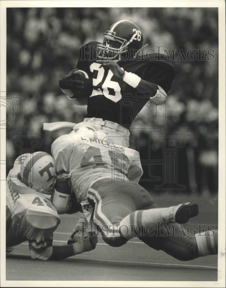 1985 Press Photo University Of Alabama Football Team Running Back Bobby Humphrey - Historic Images