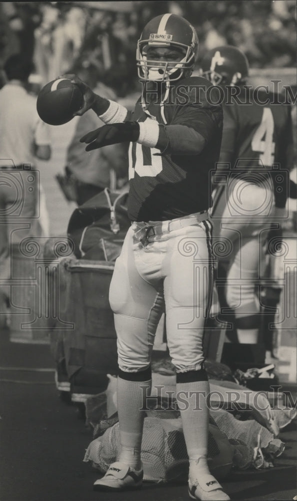 Press Photo University Of Alabama&#39;s Football Team Quarterback Vince Sutton - Historic Images