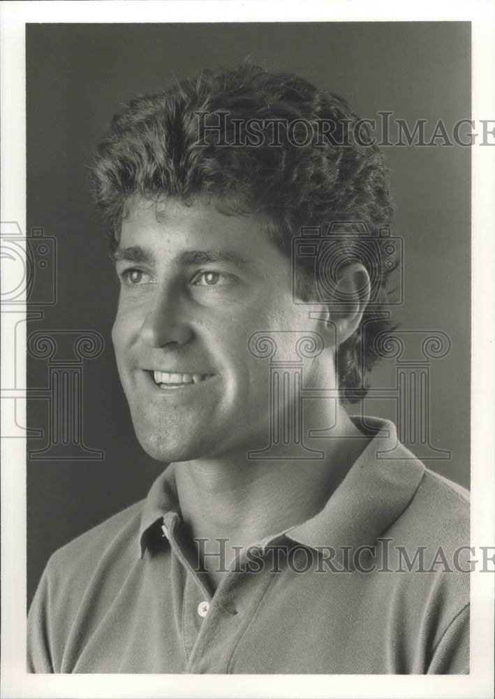 1985 Press Photo World Silver Medalist Water Skier Lucky Lowe Of Birmingham - Historic Images