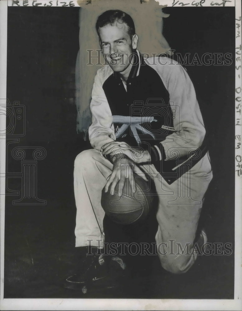 1946 Press Photo University Of Alabama Head Basketball Cch Floyd Burdette - Historic Images