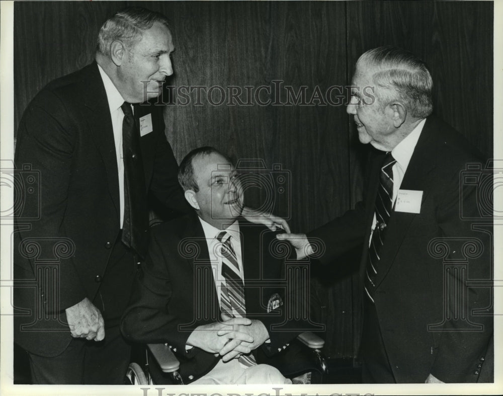 1981 Press Photo Ben Chapman, Bob Veitch And Joe Sewell At Sports Hall Of Fame - Historic Images