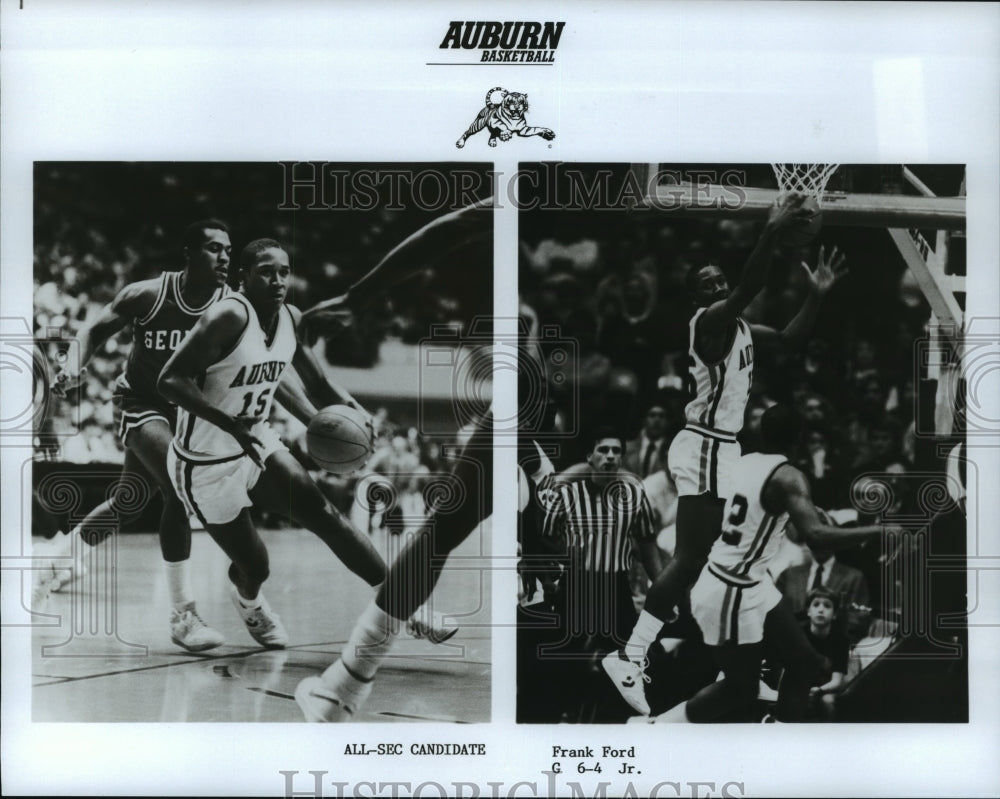 Press Photo Auburn All-Southeastern Conference Basketball Candidate Frank Ford - Historic Images