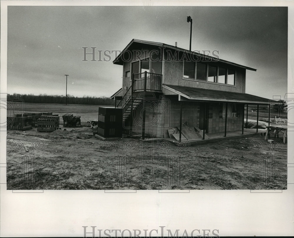 1988 Press Photo Construction Site For Baseball Field In Harpersville, Alabama - Historic Images