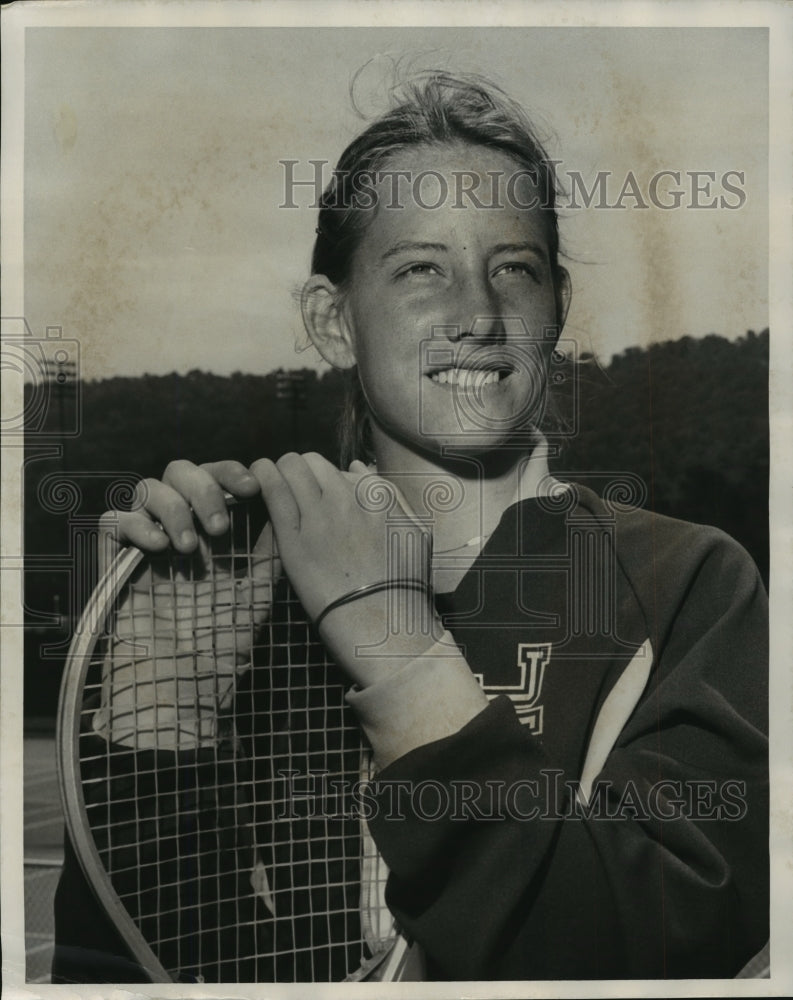 1978 Press Photo Nationally Ranked 18-and-Under Tennis Player Allison Macatee - Historic Images