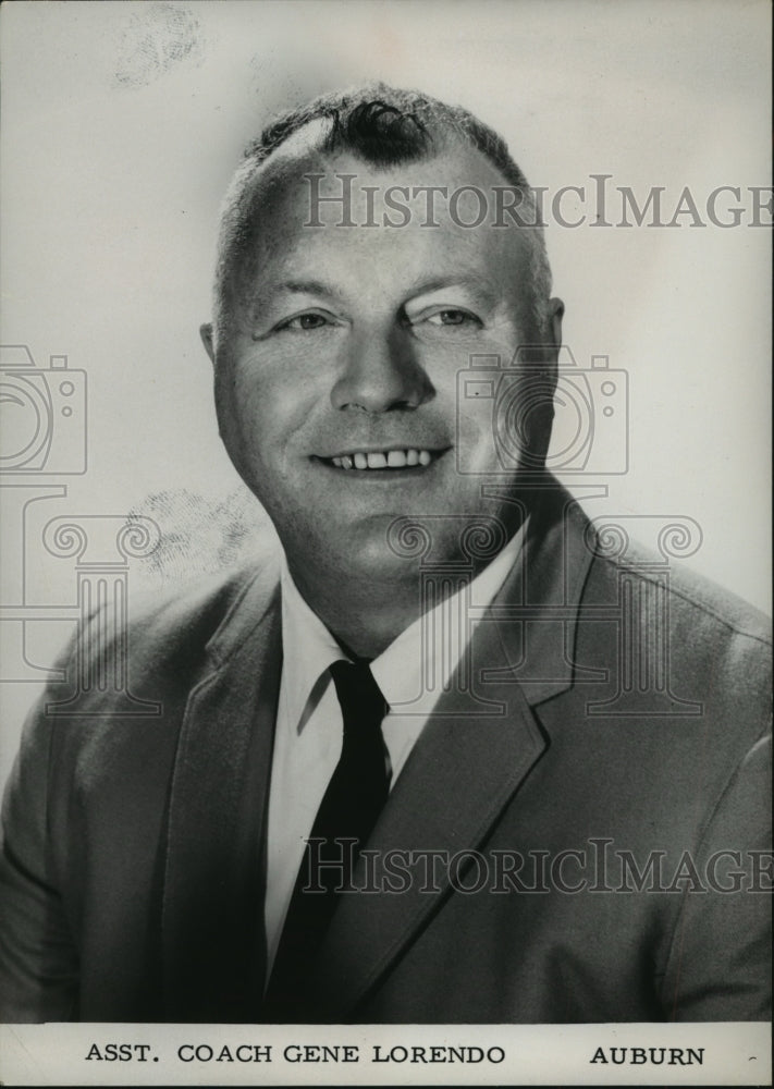 1964 Press Photo Auburn University Football Offensive Line Gene Lorendo - Historic Images