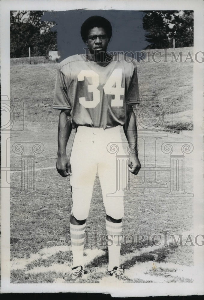 1975 Press Photo University Of Western Alabama Football Player Stanley King - Historic Images