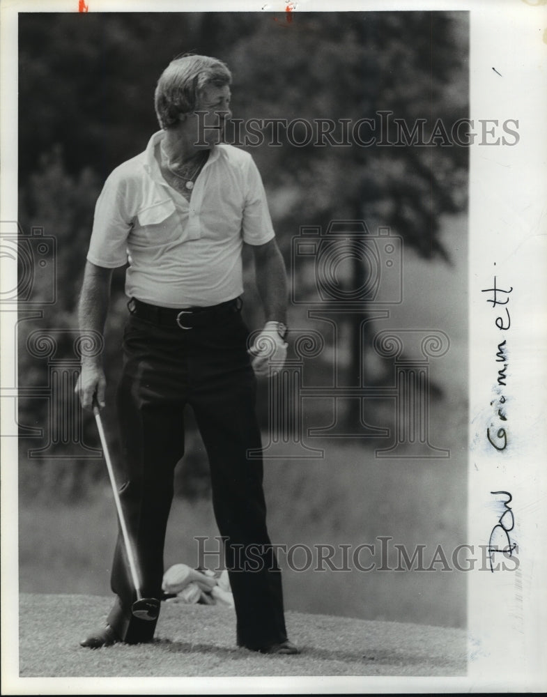 1980 Press Photo Birmingham Alabama Champion Golfer Don Grimmett At The Tee - Historic Images