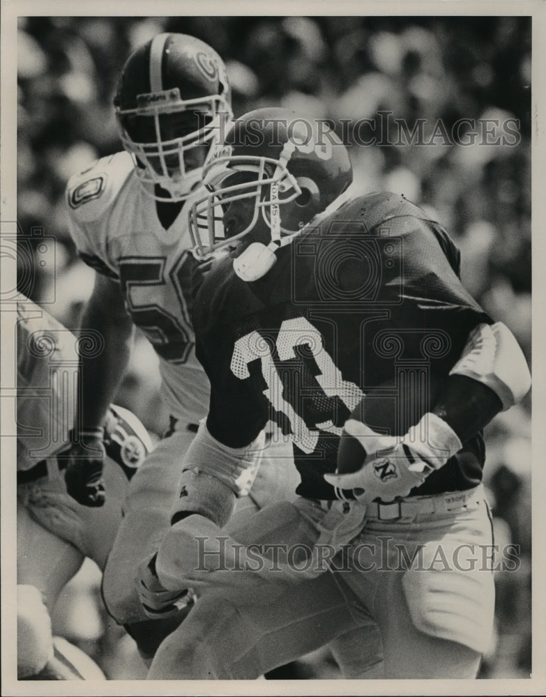 Press Photo Alabama&#39;s Chris Anderson Runs With Football Against Florida Gators - Historic Images