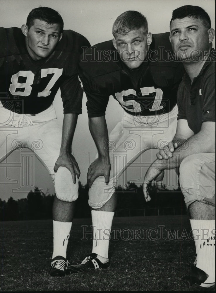 1966 Press Photo Alabama Tide Football Team Members From Tarrant High School - Historic Images