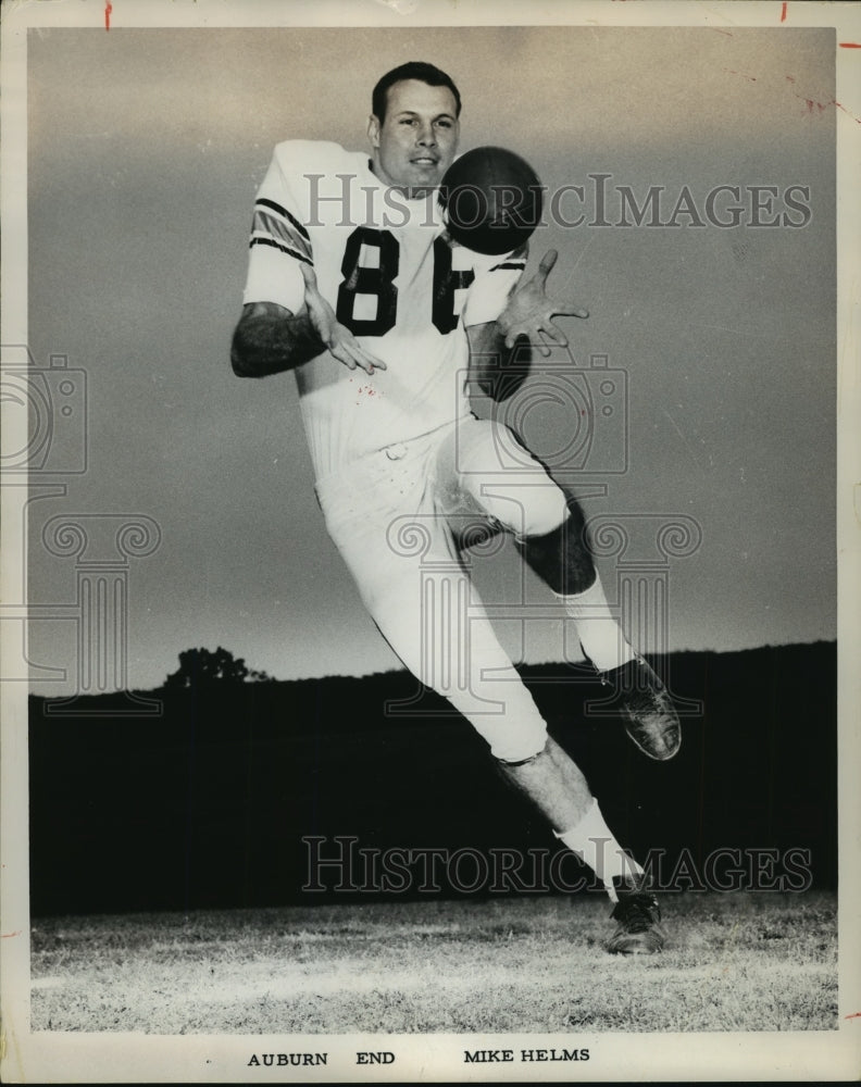 1964 Press Photo Auburn University Tigers Football Wide Receiver Mike Helms - Historic Images