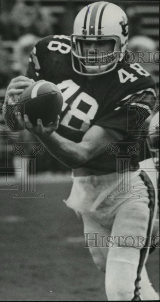 1975 Press Photo Auburn University Football Split End And Scorer Jeff Gilligan - Historic Images