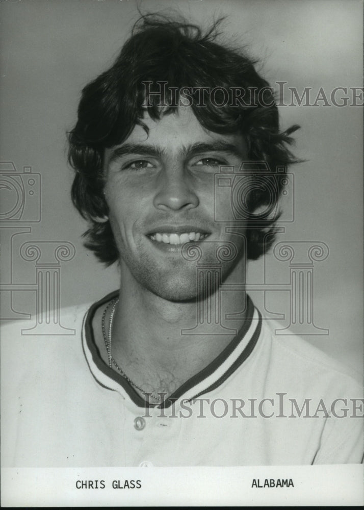 1982 Press Photo University of Alabama Baseball Team&#39;s Third Baseman Chris Glass - Historic Images