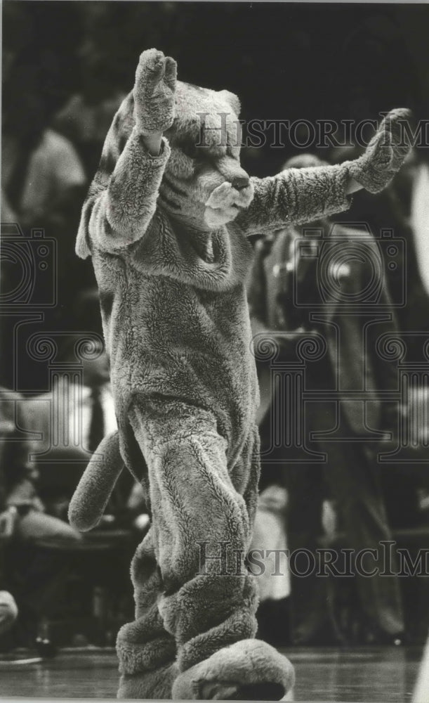 1979 Press Photo Tiger Mascot At Southeastern Conference Basketball Tournament - Historic Images