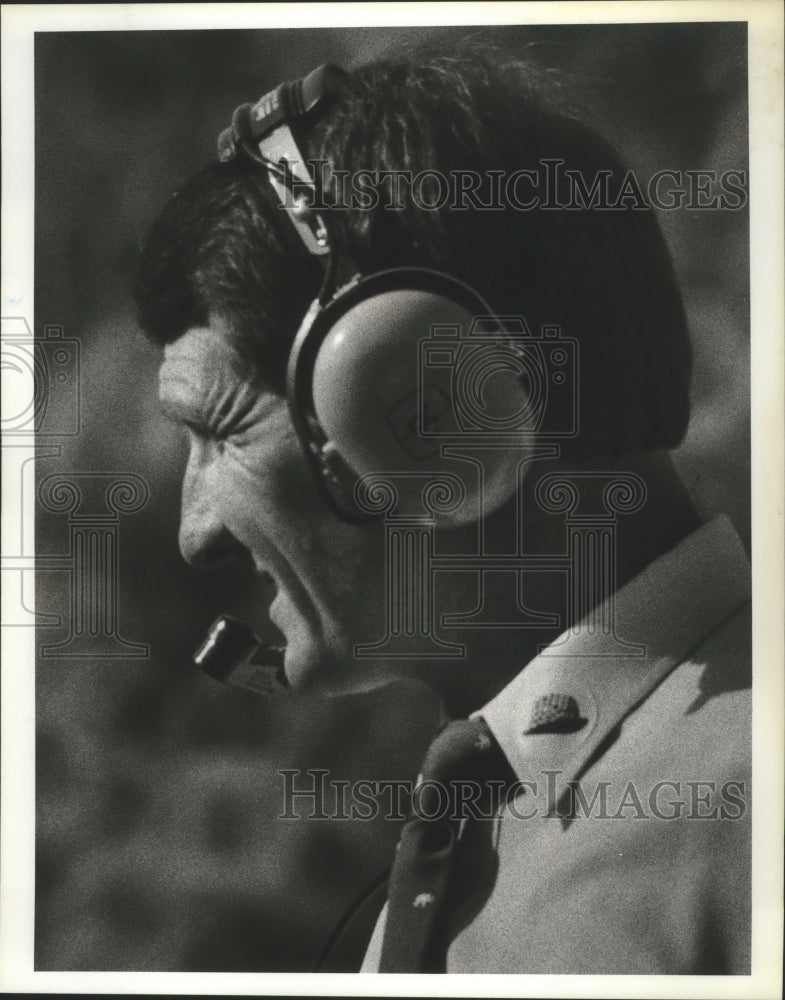 1983 Press Photo University Of Alabama Crimson Tide Football Coach Ray Perkins- Historic Images