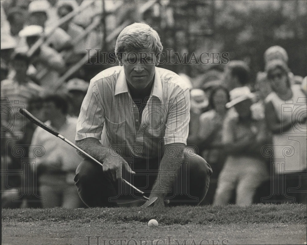 1984 Press Photo Hal Sutton At The Professional Golfers Association Championship - Historic Images