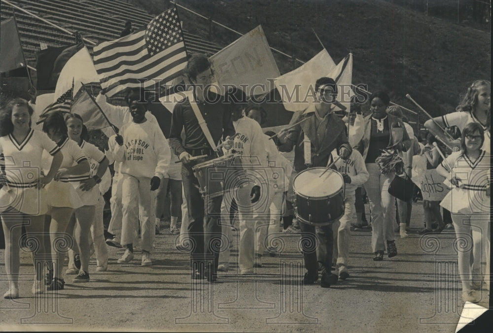 1973 Press Photo Opening Ceremonies For Jefferson County Special Olympics Events - Historic Images