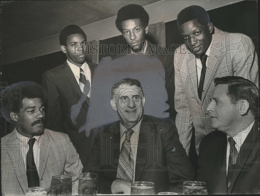 1971 Press Photo Birmingham Parker High Football Leaders With Sington, Harris- Historic Images