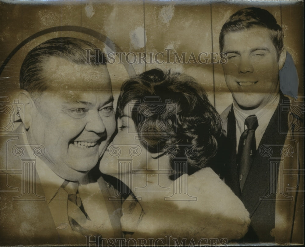 1970 Press Photo Sugar Bowl president A. B. Nicholas with Mrs. Bill Battle - Historic Images