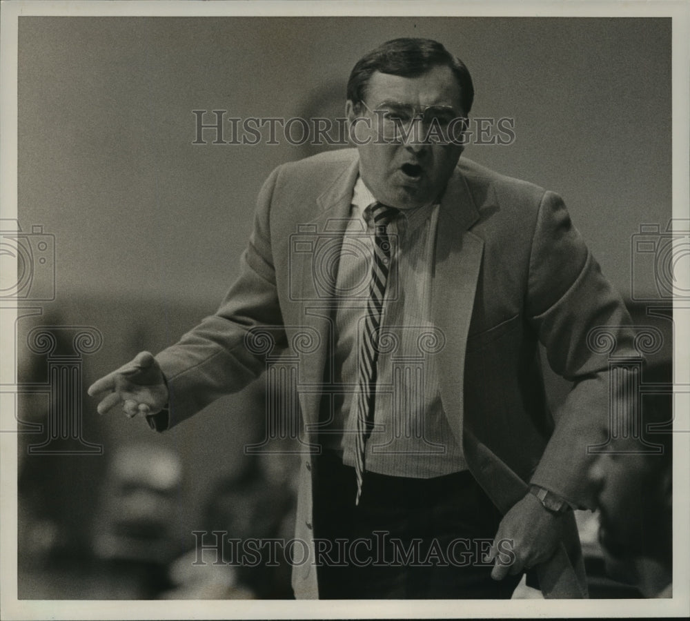 1986 Press Photo Samford Mel Hankinson, Sports - abns06079 - Historic Images