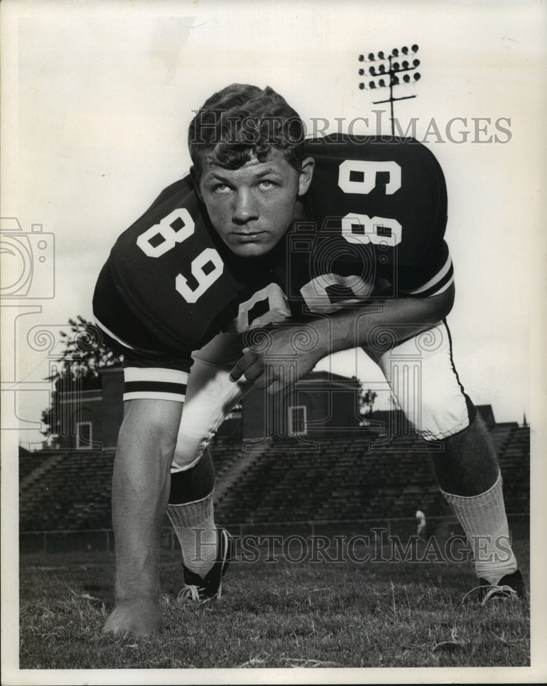 1972 Press Photo Samford University Football Player Marvin Barton - abns06272 - Historic Images