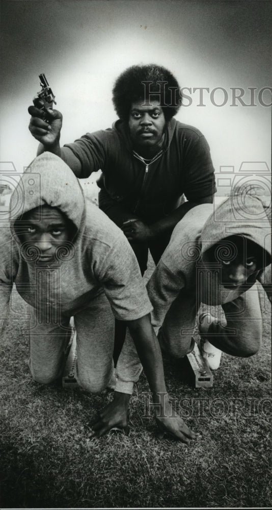 1979 Press Photo Ervin Sullivan, Major Henderson &amp; &#39;Setters&#39; Coach James Nelson - Historic Images