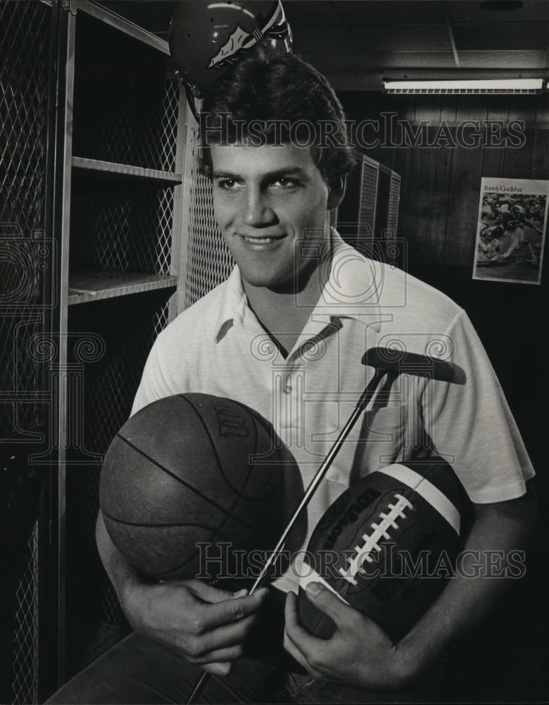 1983 Press Photo Pinson High Athlete Danny O&#39;Toole, Sports year-round - Historic Images