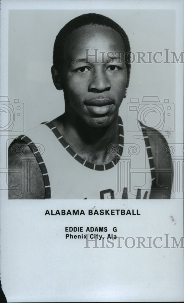 1982 Press Photo Alabama basketball player Eddie Adams of Phenix City, Alabama - Historic Images