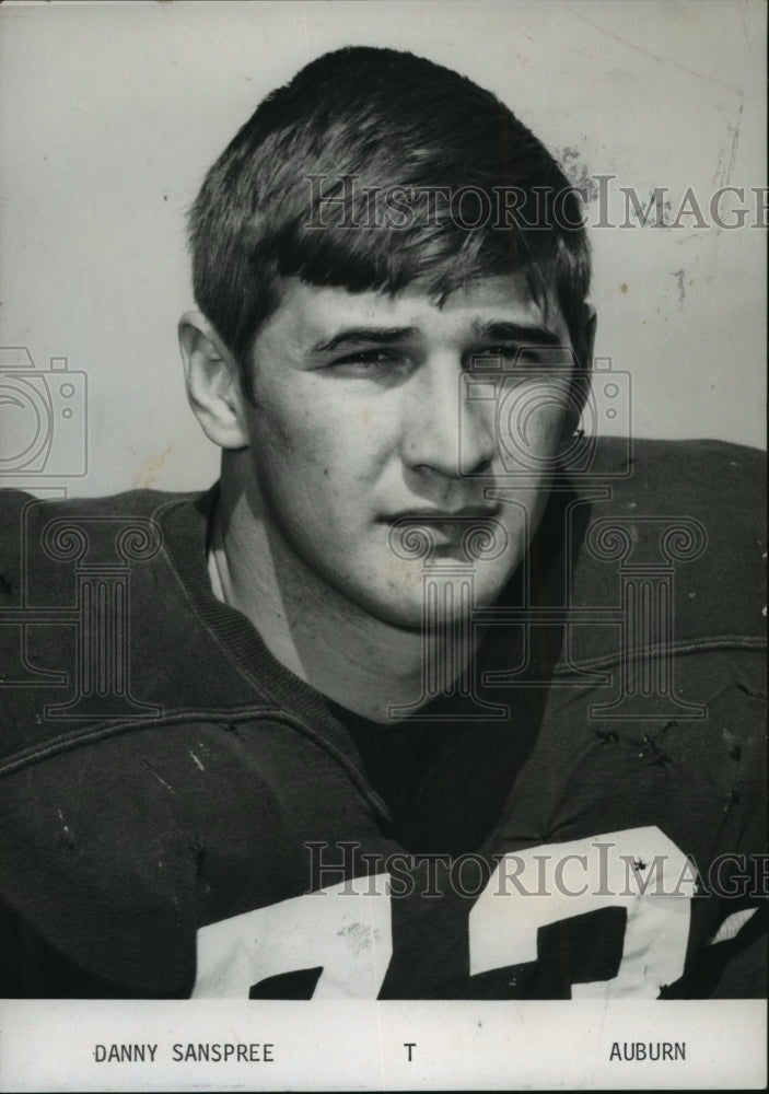 1970 Press Photo Auburn University - Danny Sanspree, Defensive End - abns06732 - Historic Images