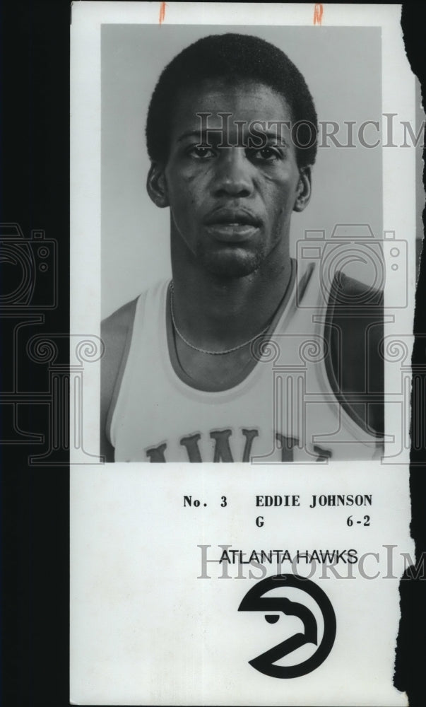 1978 Press Photo Atlanta Hawks - Eddie Johnson, Number 3 - abns06784 - Historic Images