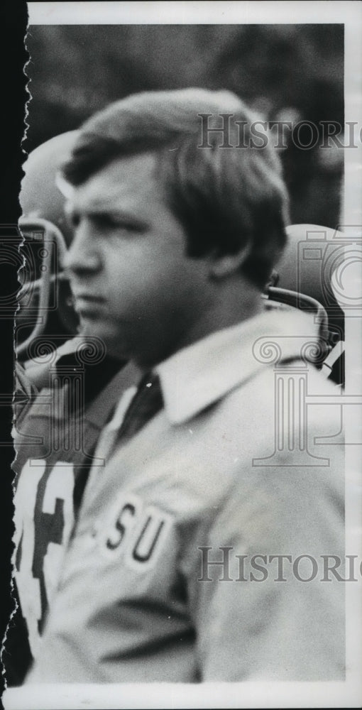 Press Photo Unidentified person at Grantland Rice Bowl at Anniston, Alabama - Historic Images