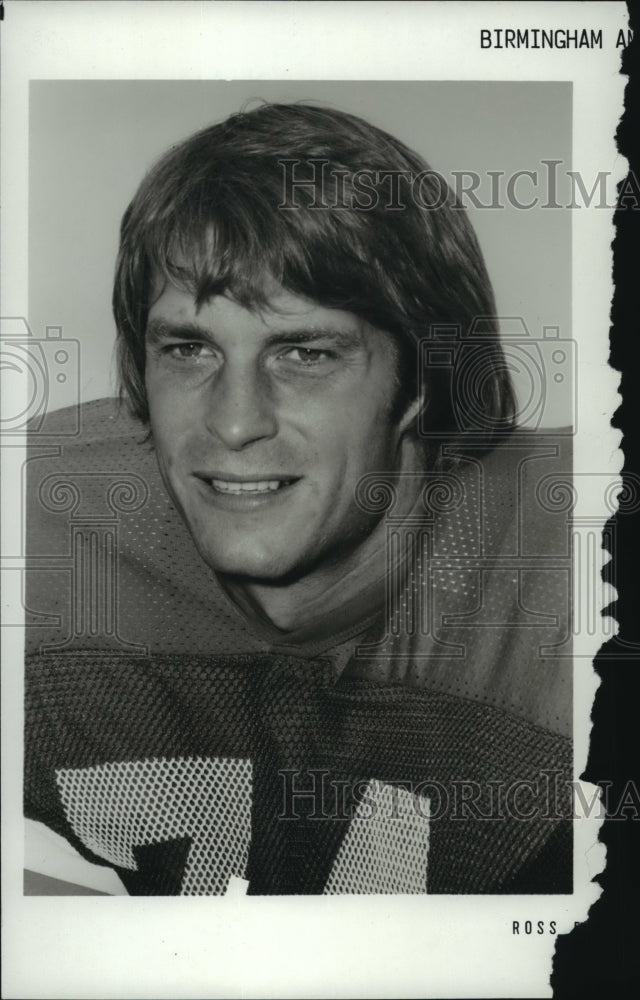 1974 Press Photo Ross Brupbacher, Football Player, Birmingham, Alabama - Historic Images