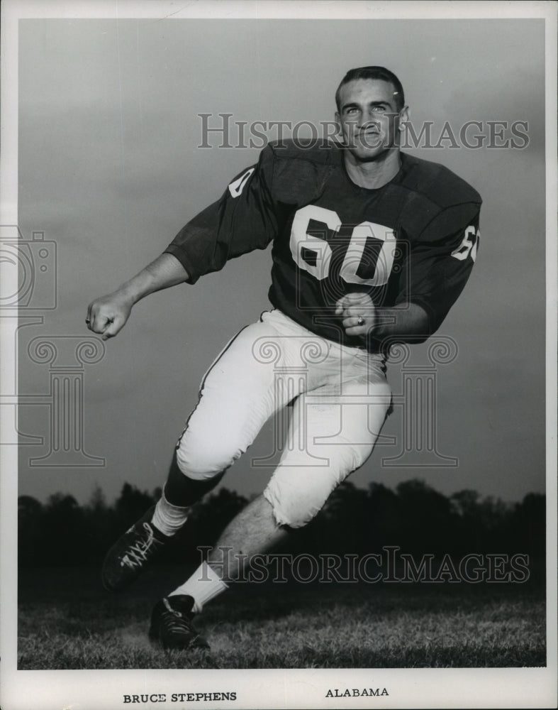 1966 Press Photo Alabama Football Player Bruce Stephens - abns06919 - Historic Images