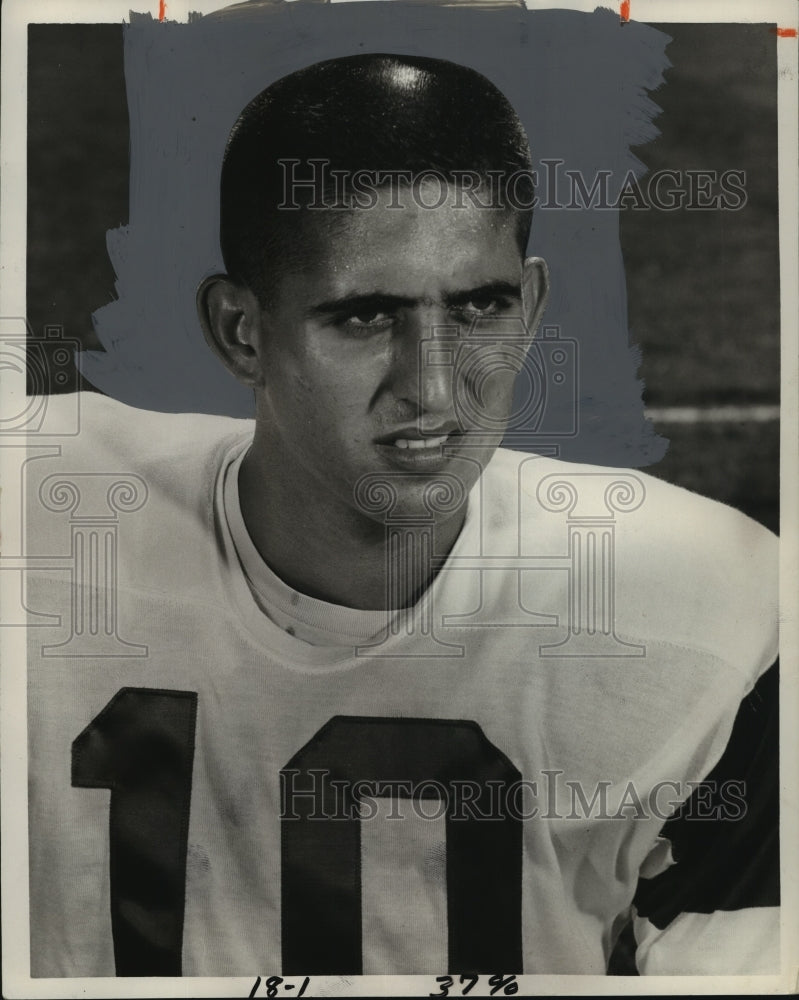 1962 Press Photo George Mira, University of Miami quarterback - abns07016 - Historic Images