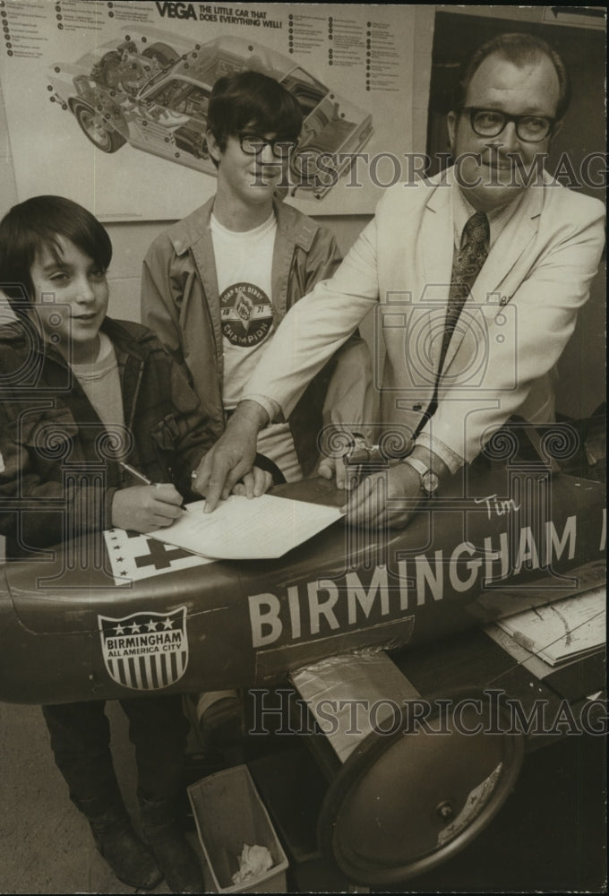 1972 Press Photo Jefferson County Soap Box Derby - Duke Lester, Others - Historic Images