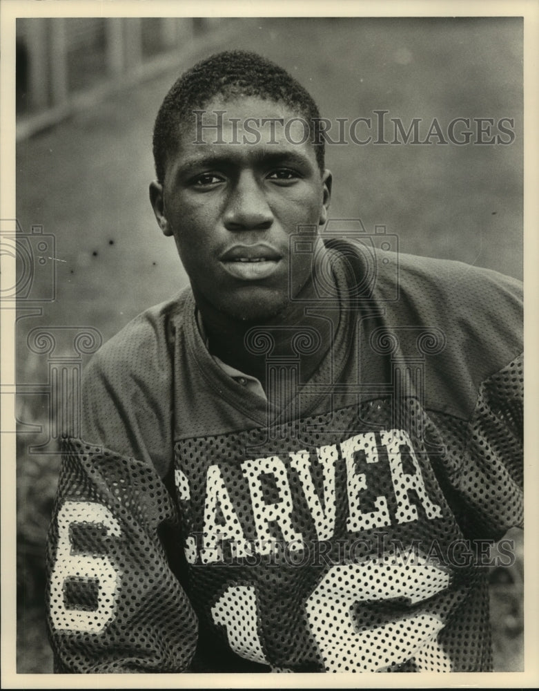 1985 Press Photo Carver Football Player Eric Beamon - abns07637 - Historic Images