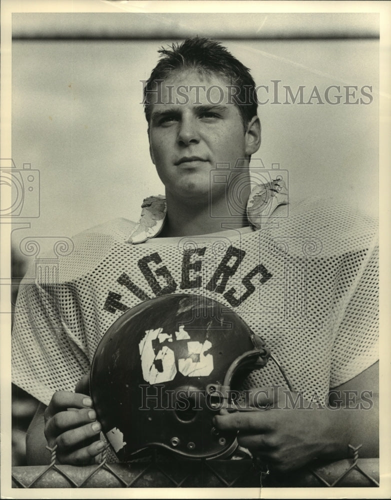 1985 Press Photo Tigers Football Player Freddy Pate - abns07643 - Historic Images