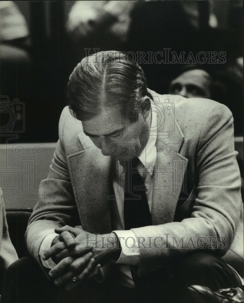 1979 Press Photo Alabama Basketball Coach C. M. Newton after game loss - Historic Images