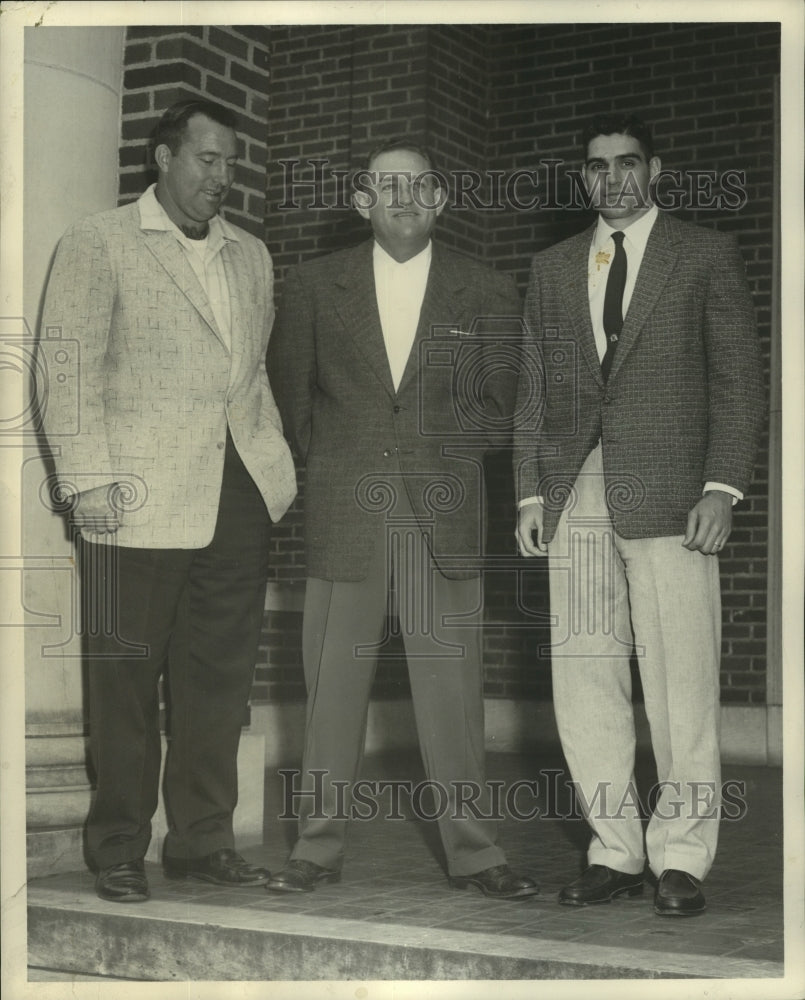 Press Photo Alabama football coaches B. Poole, J. B. Whitworth, D. Gibson - Historic Images