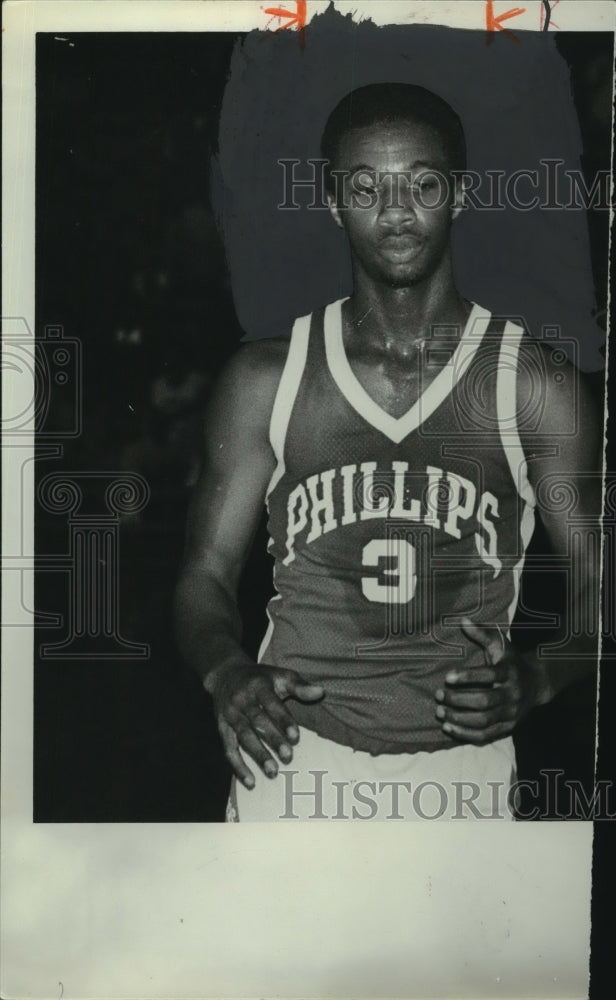 Press Photo Enos Whatley, Phillips High School, Sports - abns07862 - Historic Images